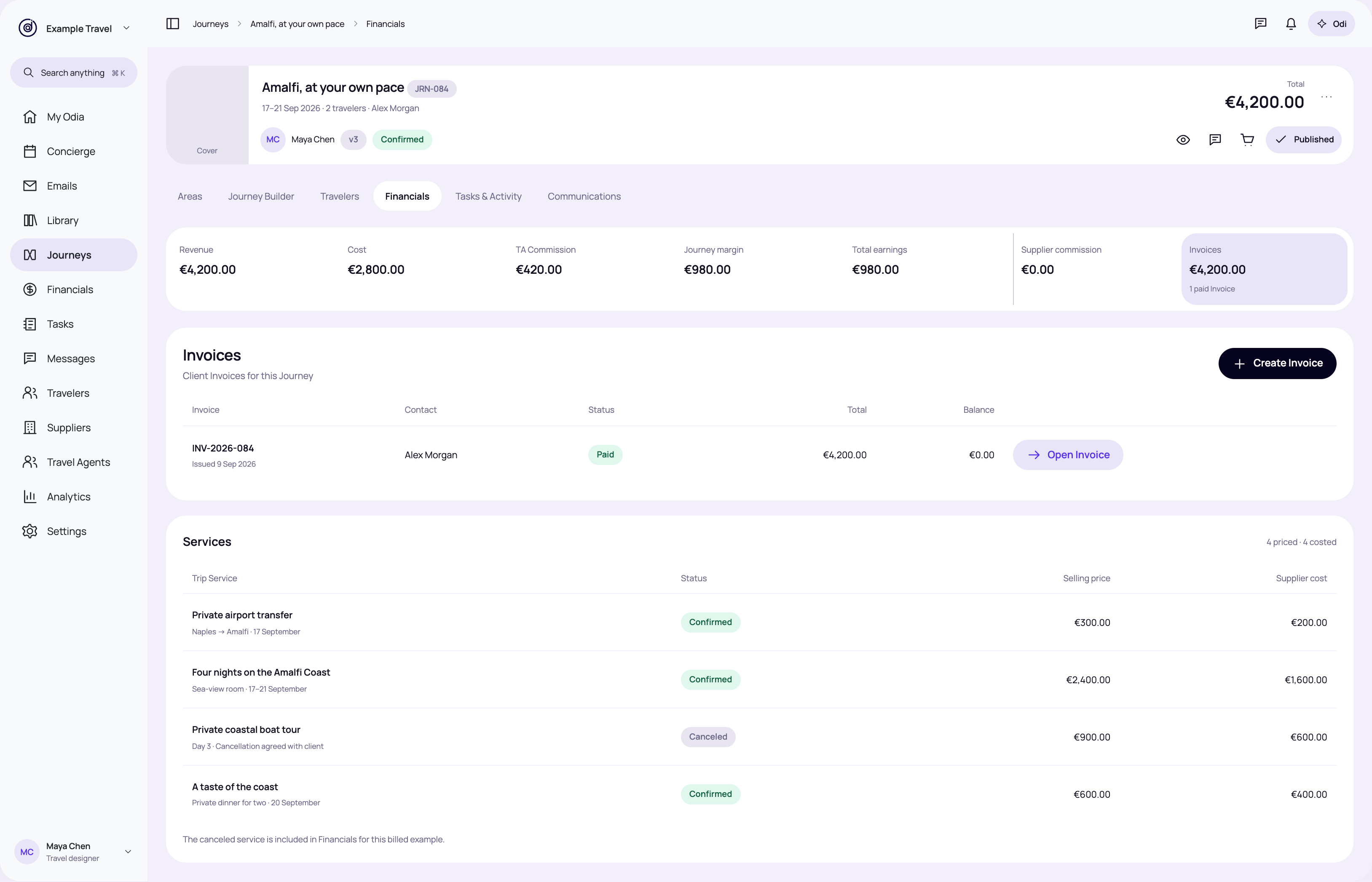 Journey · paid Invoice